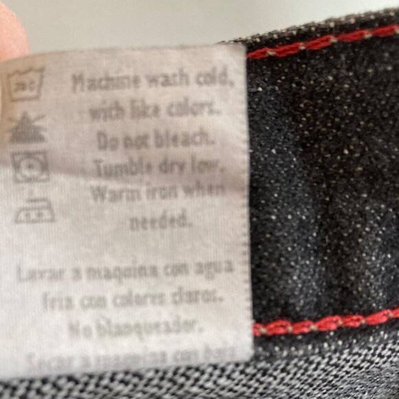 Vintage Bugle Boy Low Rise Black Denim Jeans 40 x 32 Black Baggy Streetwear NWT - Picture 10 of 10